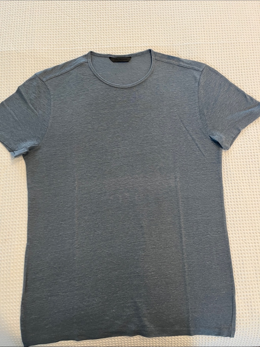 Crew Neck T-Shirt in Dusty Blue by John Varvatos